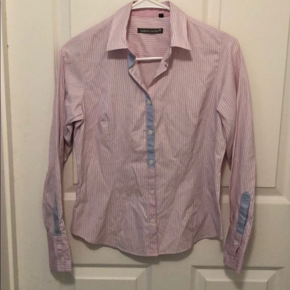 Pink button-down shirt by Pierre Cardin